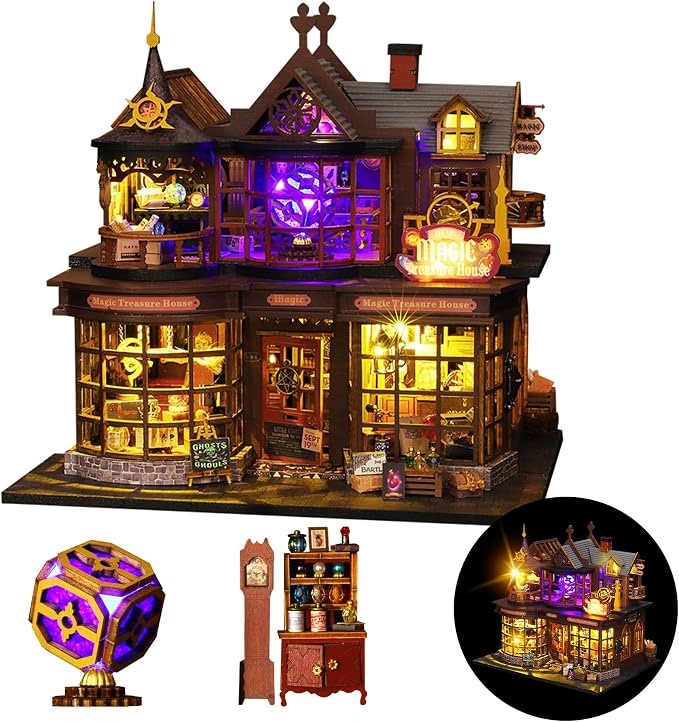 DIY Miniature House Kit, DIY Dollhouse Kit by Flybean-WonderlandinYourHands