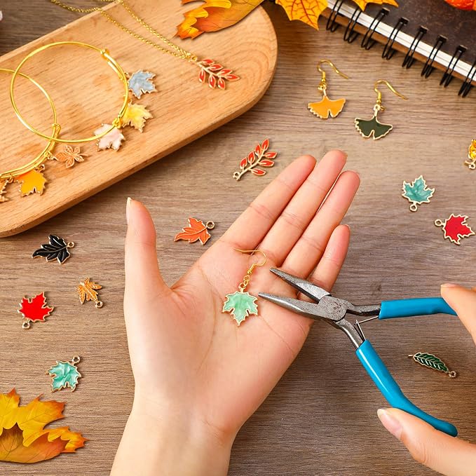 MARFOREVER 120 Pcs Maple Leaf Charm Fall Charms - Image 4