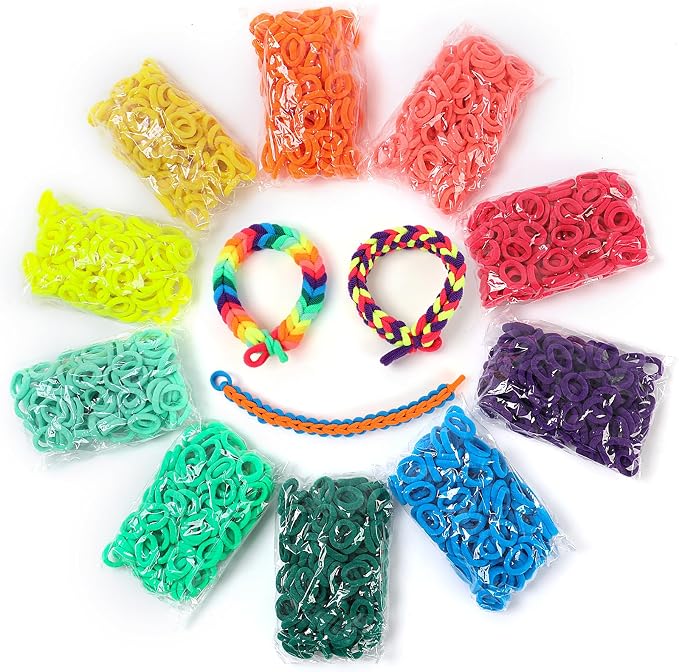 IQBOX 1000 Pcs Cloth Loom Bands Refill by IQBOX
