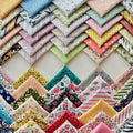 Spring Garden Floral Cotton Fabric Bundle – 60 Pre-Cut Squares, 100% Cotton 140 by FabricsTown
