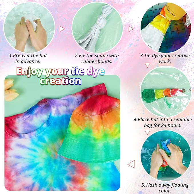 HTVRONT Large Tie Dye Kit for Large Groups - Image 5