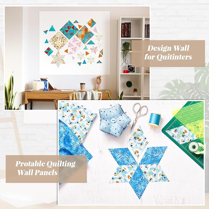 Buryeah 1 Pcs Quilt Design Wall Fabrics 72 in x 60 in - Image 5