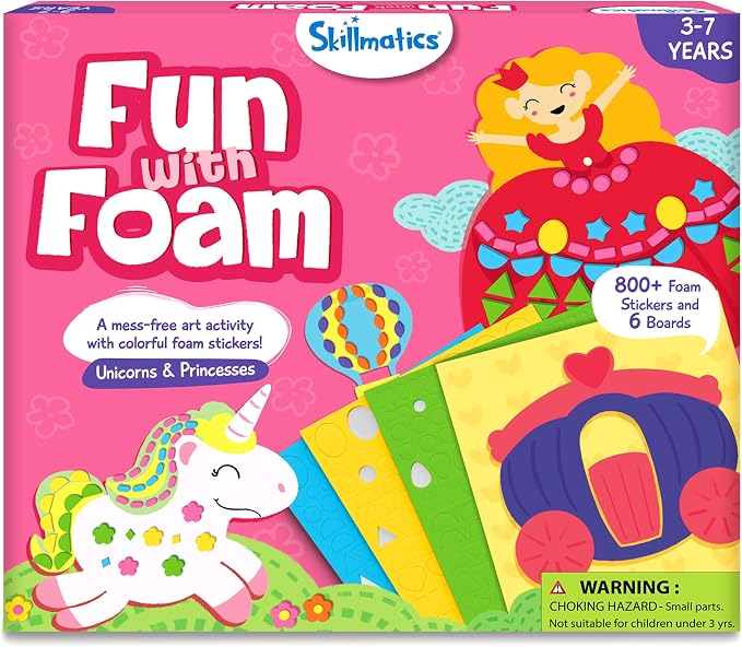Skillmatics Foam Sticker Art Activity – Unicorns & Princesses by Skillmatics