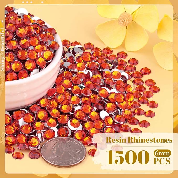 1500PCS 6mm Resin Rhinestones Bulk - Image 2