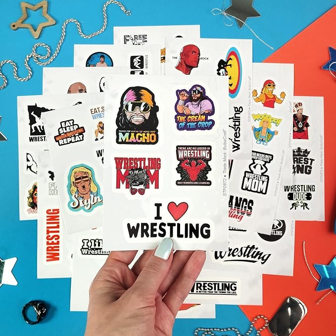 BulbaCraft 100Pcs Wrestling Stickers and Decals - Image 6