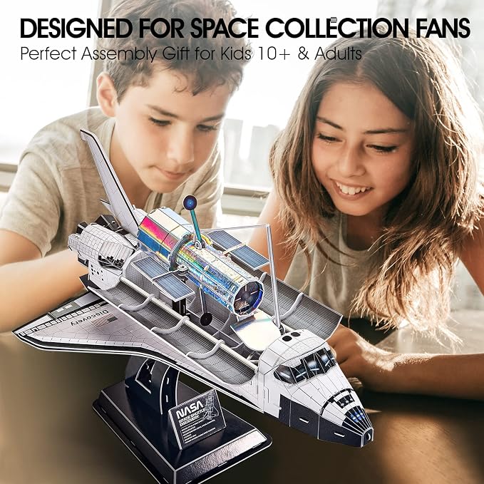 CubicFun NASA Space Shuttle Discovery 3D Puzzle Kit, 126 Pieces - Image 4
