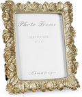 Cuspin Gold Picture Frames 6x8 Frame, Vintage Ornate Palm Leaves Textured by Cuspin
