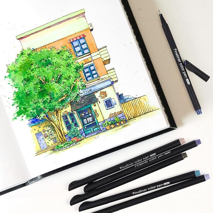 Journal Planner Pens 36 Vibrant Colors, 0.4mm Fine Point Markers - Image 5