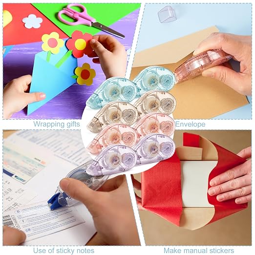 8 Pack Double Sided Tape Roller, Scrapbook Supplies, Glue Tape | Crafts - Image 5