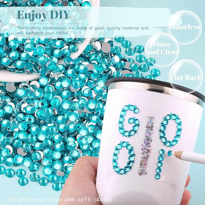 6000PCS 4mm Resin Rhinestones Bulk - Image 4