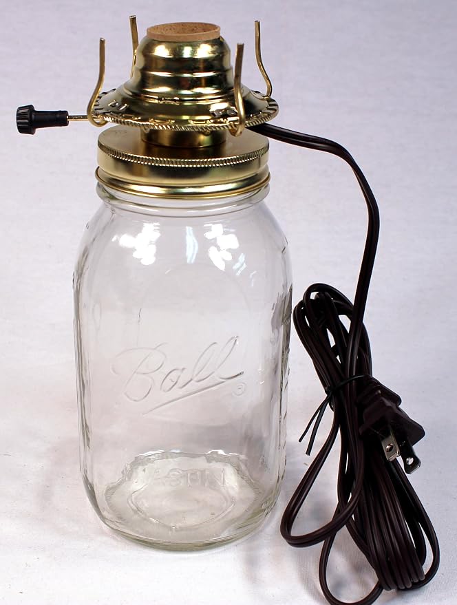 Creative Hobbies® M999EM Mason Jar Electric Oil Lamp Burner DIY Conversion Kit - Image 6