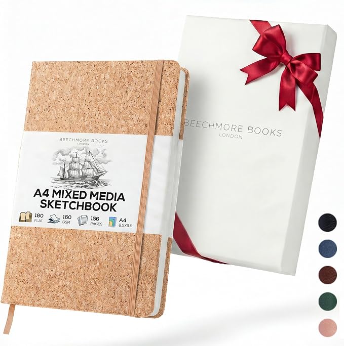 Beechmore Books A4 Mixed Media Sketchbook by BeechmoreBooks
