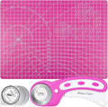 Rotary Cutter and Mat Set, Audab Self Healing Sewing Mats Shirt Cutter 45mm by Audab