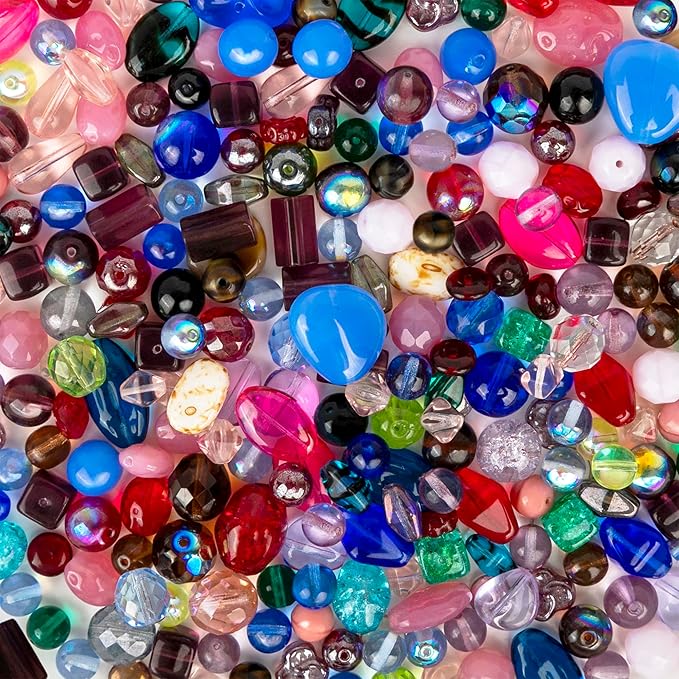 One Pound Assorted Glass Beads for Jewelry Making, DIY Lamp Work, Arts and - Image 6