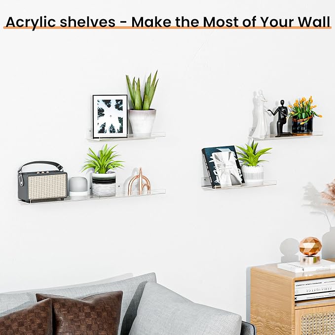 upsimples 15" x 6" Acrylic Shelves - Image 5