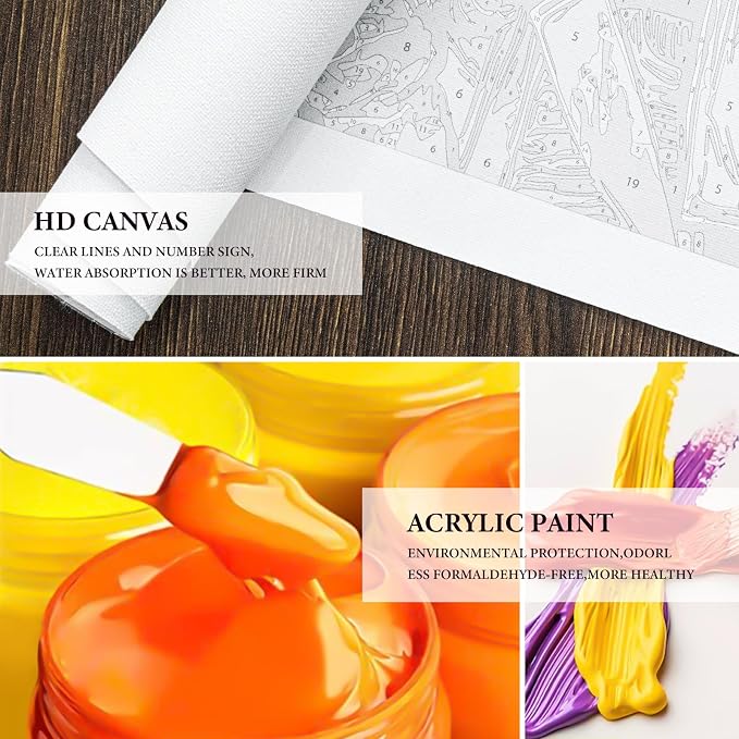 Fountor Landscape Paint by Numbers Kit - Image 6