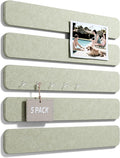 Fluxynara Cork Board Alternative Felt Strip Board 5-Pack 13"x2", Office Pin by FLUXYNARA