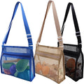MUYIZI Mesh Beach Bag for Collecting Shells 3 Pack, Shell Bags for Beach by MUYIZI