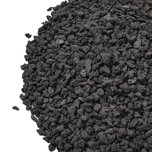 5lbs Small Lava Rocks for Plants Drainage, 1/5 Inch Black Gravel Mulch for by OutdoorD%C3%A9cor