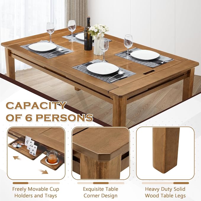 Haddockway 63" ×39“ Board Game Table - Image 5