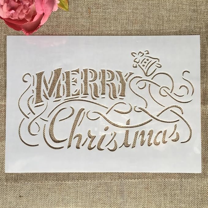 TIAMECH A4 Reusable Merry Christmas Stencil - Image 2