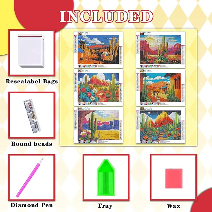 Leatrice 6 Pack Landscape Diamond Painting Kits - Image 3