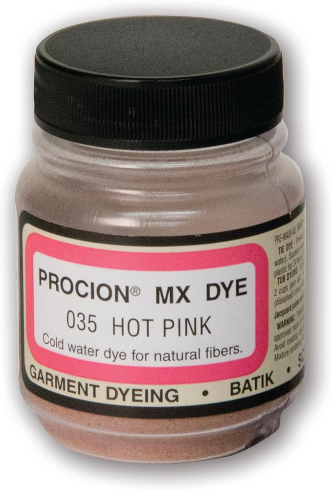Jacquard Procion MX Tie Dye Powder Hot Pink, 2/3 Ounce Jar by Jacquard