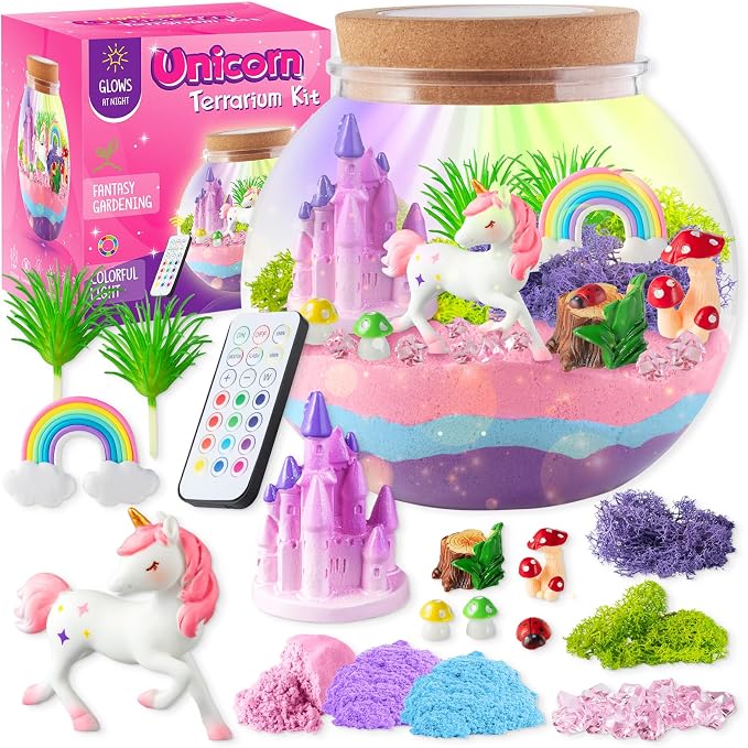 JOYEEMAX Unicorn Light-Up Terrarium Kit by Unknown