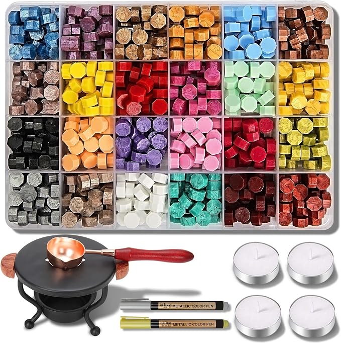 YIPLED 728PCS Wax Seal Stamp Kit by YIPLED