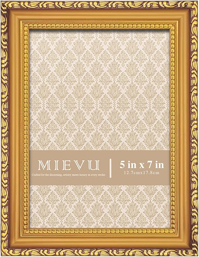 5×7 Picture Frame Gold, Picture Frames by MIEVU