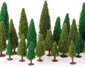 Skylety 35 Pieces Model Trees 6.3-1.2 Inch Mixed Miniature Trees Diorama by Skylety
