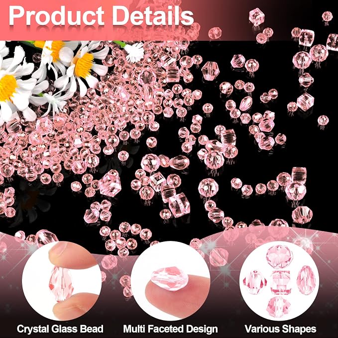 Crystal Beads, Rondelle Jewelry Beads - Image 3