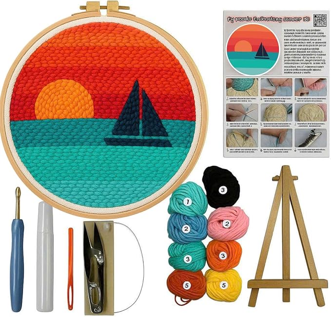 CELCRAFTIQUE Punch Needle Kits for Adults Beginner, Tool by Unknown