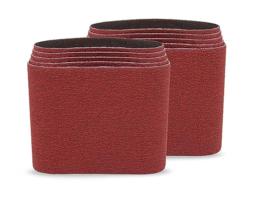 CS Unitec | PTX Ceramic Grinding Belt Sleeve | 40 Grit Grit Metal Grinder Tool Attachment |3-1/2" Diameter x 4" Wide, (Pack of 10)