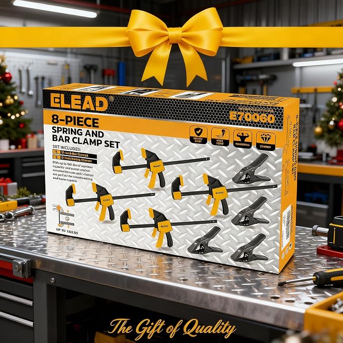 8-Piece Bar Clamps for Woodworking - Image 9