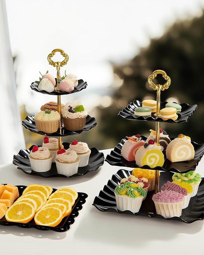 Kootek Dessert Cupcake Stand, 3 Tiered Cup Cake Holder Tower Stand Riser& - Image 7
