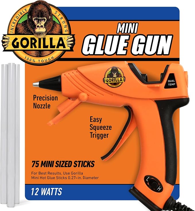 Gorilla Mini Hot Glue Gun Kit by Gorilla