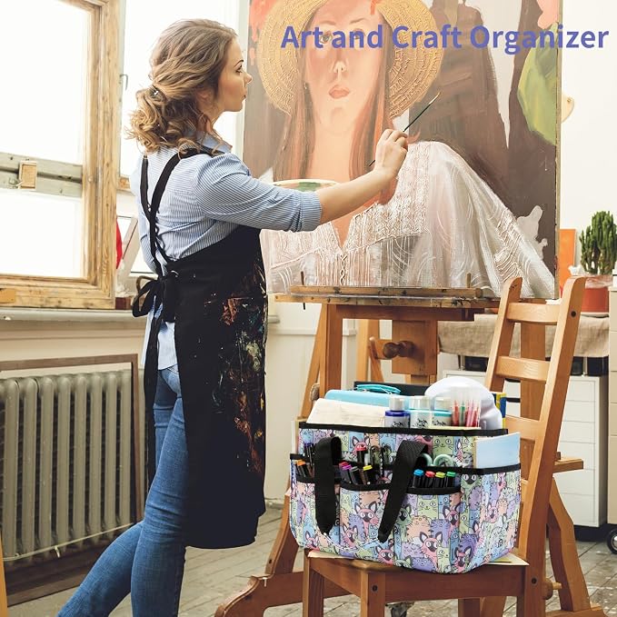 Craft Organizer Tote Bag, Art Organizer, Craft Caddy - Image 8