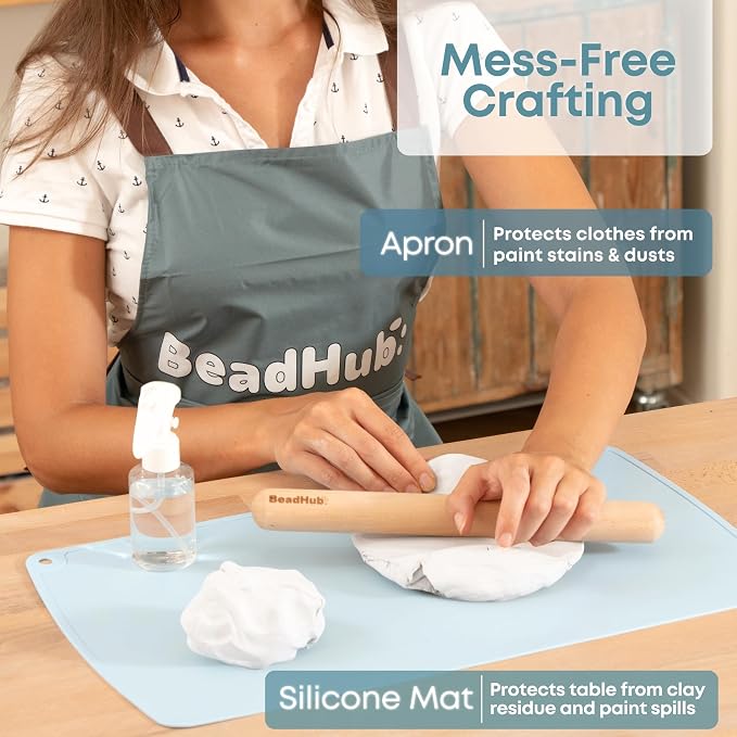 Pottery Kit for Beginners, 4.4LBS Air Dry Clay for Adults - Image 5