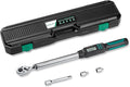 1/2-Inch Drive Digital Torque Wrench, 12.5-250 ft-lb (17-340 Nm), ±2% Accuracy - Professional Electronic Wrench with Buzzer & LED Alerts, Adapters for Automotive, Truck & SUV Lug Nuts