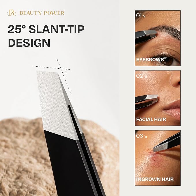 Beauty Power Tweezers for Women Facial Hair. Ultra Precision Tweezers for Women - Image 2