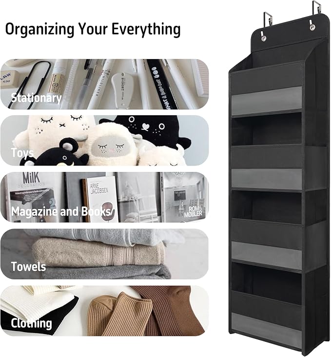 TYMENSH Black Over Door Organizer - Image 6
