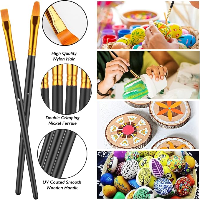 Paint Brushes Set, Oil Watercolor Acrylic Paint Brush, Artist Paintbrushes - Image 3