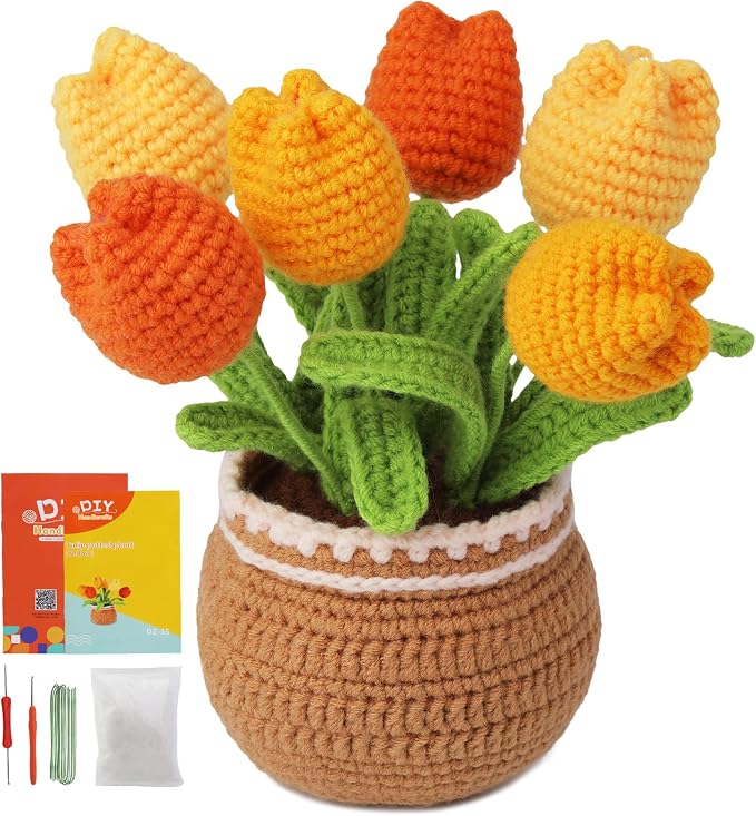 kgxulr Crochet Kit for Beginners, Crochet Kit Beginner Crochet Starter Kit for by kgxulr
