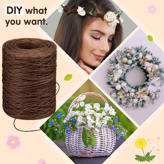 Syhood 1345 Feet Floral Vine Bind Wire Rustic Wrapping Wire - Image 6