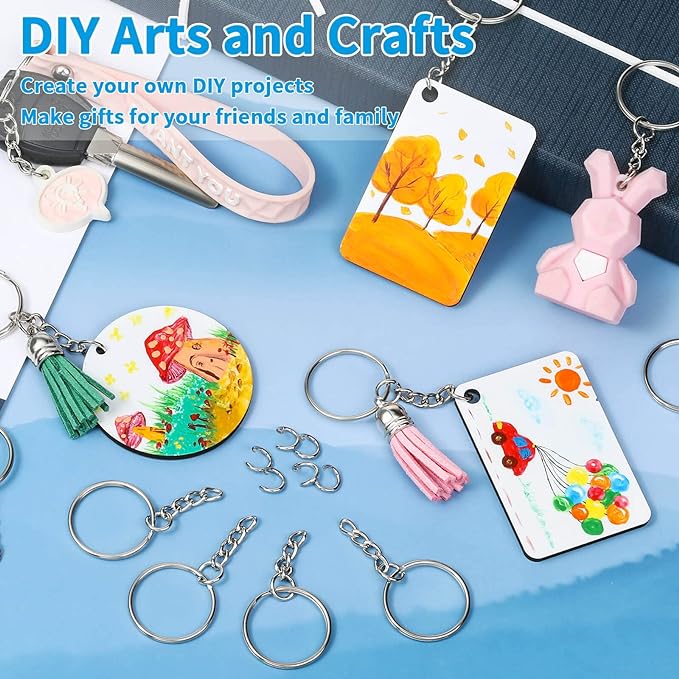 Paxcoo 100Pcs Split Key Chain Rings - Image 7