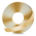 GSCIT Club Gold Edge Banding, 3/4 Inch x 50ft Aluminum Brushed Edge Banding PVC Edge Trim for Cabinet Repair Furniture