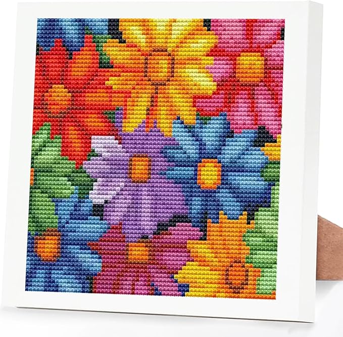 Tiwabb Flower Cross Stitch Kits by DIYHomeDecor