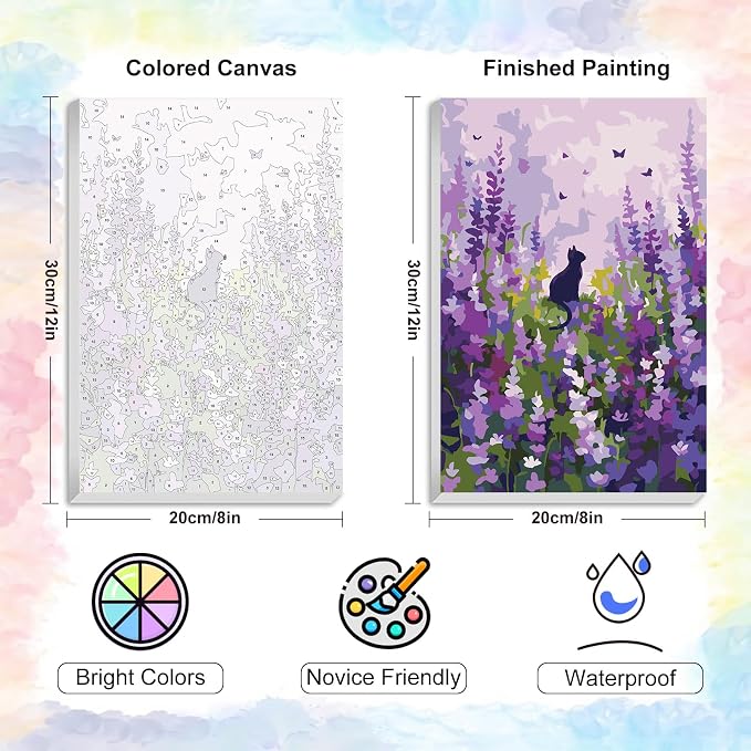 Yezavesu Framed Paint by Numbers Kit - Image 3