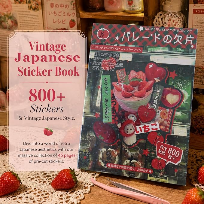 Tmtains 45 Sheets Japanese Sticker Book - Image 2